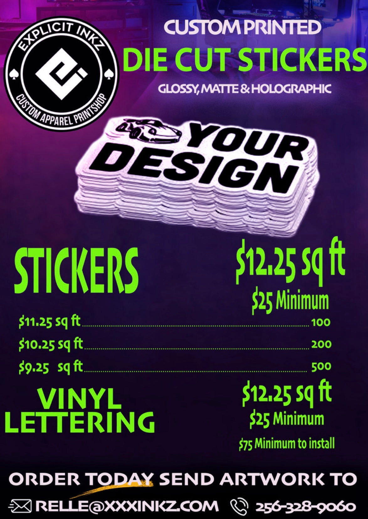 Custom stickers